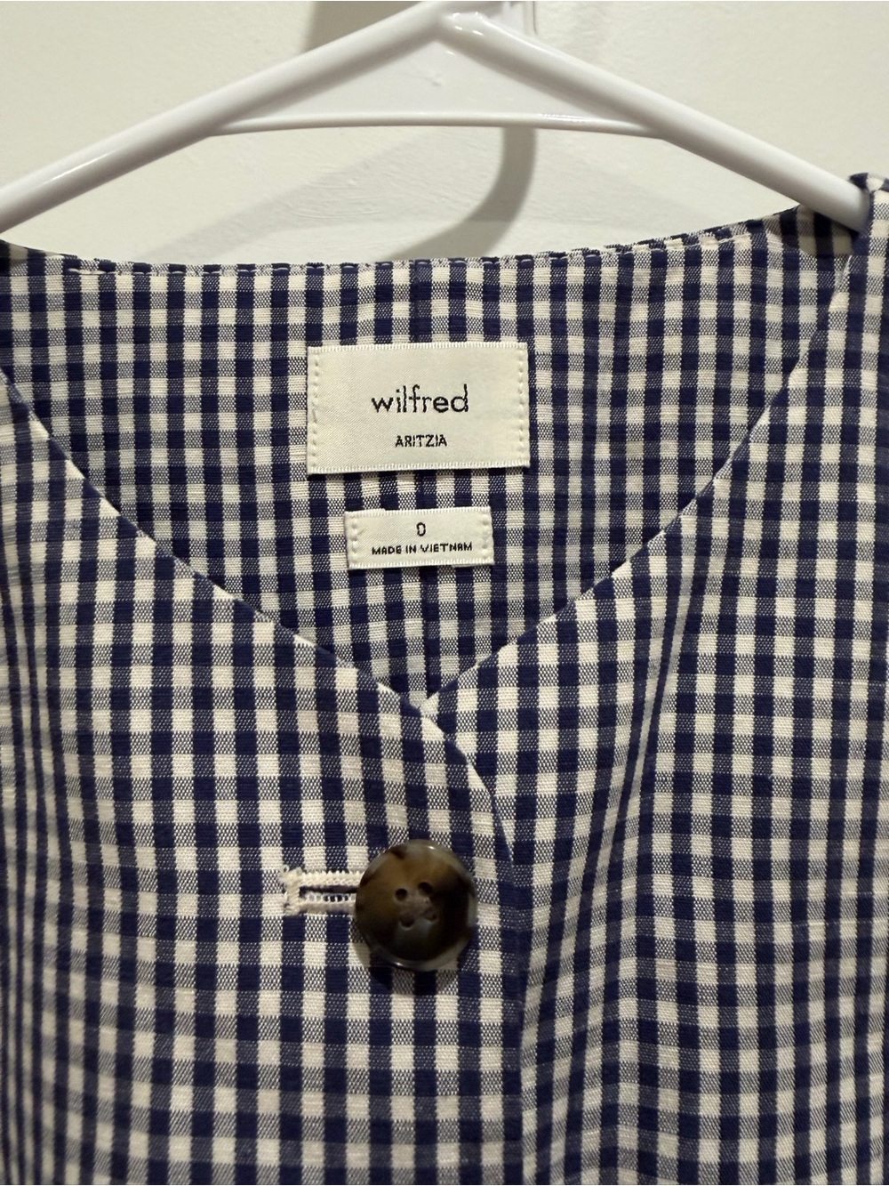Aritzia Gingham Regal Vest - CruiseLinen - Picture 6 of 7